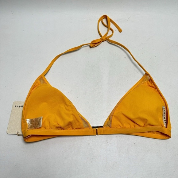 NEW BLUMOSS MAI MESH PANEL TRIANGLE BIKINI TOP- SUNSET Large - Picture 11 of 14